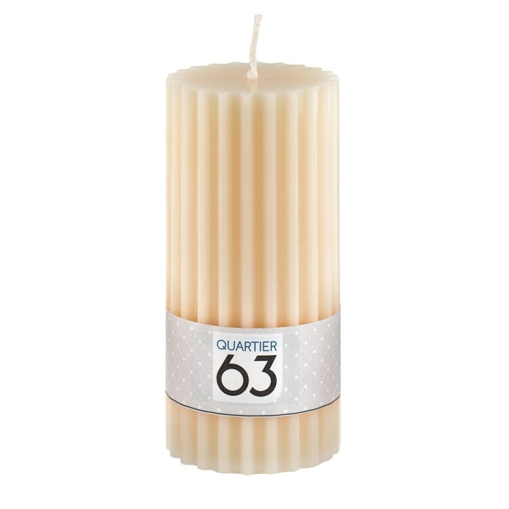 Stumpenkerze Ø 70 mm Farbe: natur VE 6 St./Packung