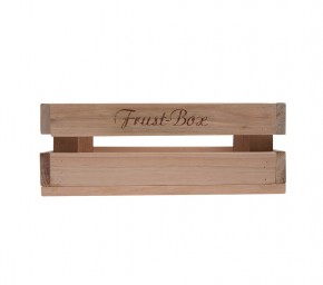 Holzkiste klein Frust-Box aus Palettenholz, 24 x 9 x 11 cm, 2,4 l