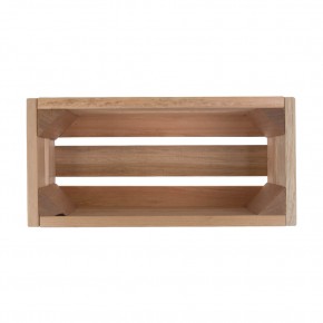 Holzkiste klein Flowers aus Palettenholz, 24 x 9 x 11 cm, 2,4 l