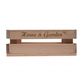 Holzkiste klein Home & Garden aus Palettenholz, 24 x 9 x 11 cm, 2,4 l