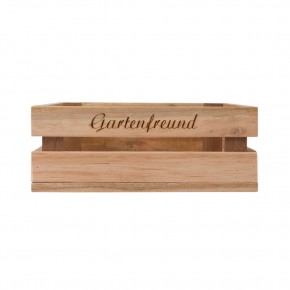 Holzkiste mittel Gartenfreund aus Palettenholz, 24 x 9 x 24 cm, 5 l