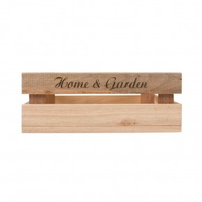 Holzkiste mittel Home & Garden aus Palettenholz, 24 x 9 x 24 cm, 5 l