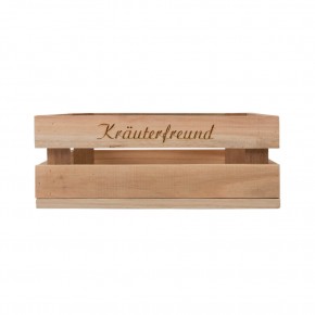 Holzkiste mittel Kräuterfreund aus Palettenholz, 24 x 9 x 24 cm, 5 l